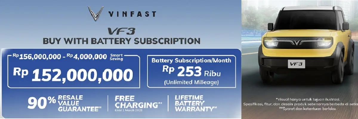 Promo Vinfast VF3 - Vinfast BSD 2026